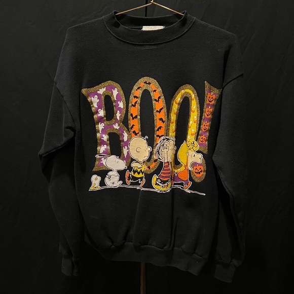 VTG Peanuts Halloween 'Boo!' Sweatshirt - Picture 1 of 2